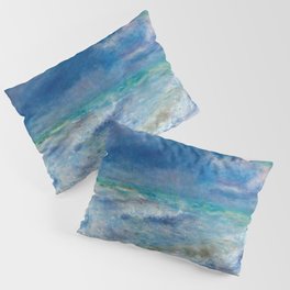 Seascape Ocean Blue Colors Pillow Sham