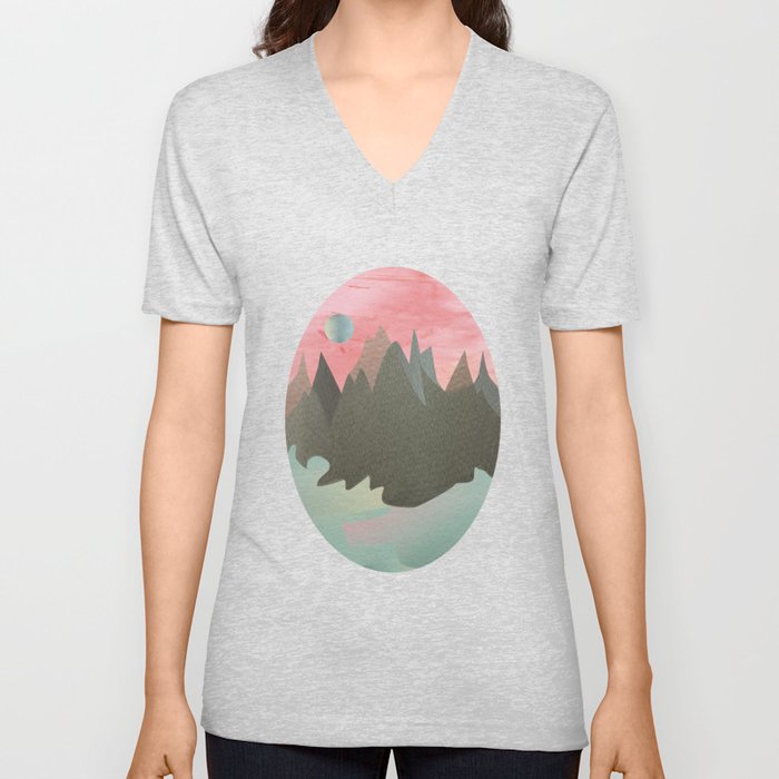 Once in a Blue Moon V Neck T Shirt