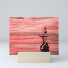 dream sailing boat  Mini Art Print