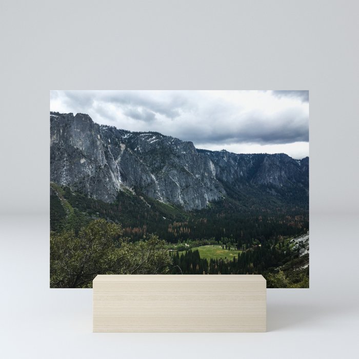 Fog Over Mountains (Yosemite National Park, California) Mini Art Print