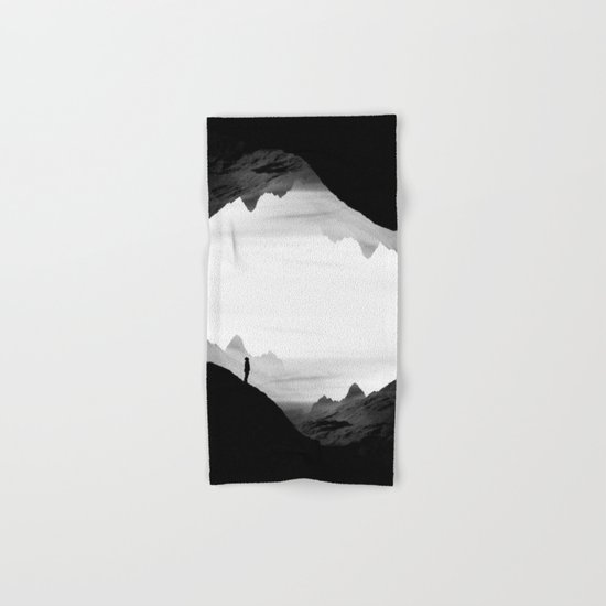 black wasteland isolation Hand & Bath Towel