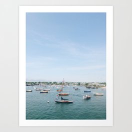 Sailboats in Nantucket Harbor on July Fourth Art Print