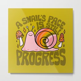 Snail Pace Metal Print