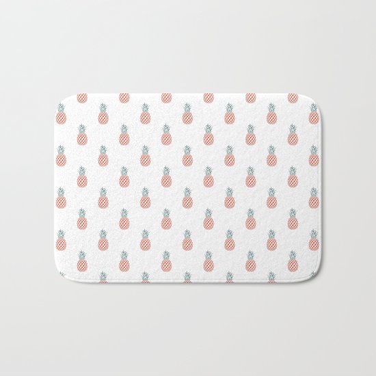 Pineapple Pattern Bath Mat