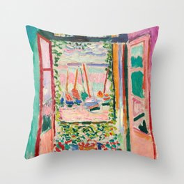 Henri Matisse The Open Window Throw Pillow