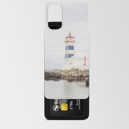 Travel Photography Art Print in Cascais | The Blue Lighthouse by the Sea in Portugal  Android Card Case