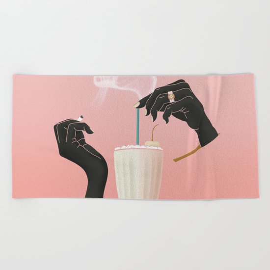 Five-Dollar Milkshake Beach Towel