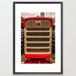 International Grill Red Tractor Front  Framed Art Print