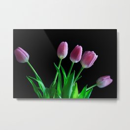 Blushing Tulips Metal Print | Nature, Photo 