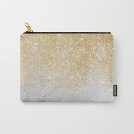 Gold and Silver Glitter Ombre Luxury Design Carry-All Pouch | Shimmeringglitter, Silverbokeh, Luxurydesign, Glitterluxury, Goldaesthetic, Silverglitter, Gradientsilver, Silvergolddust, Gold Silverglitter, Confettiphoto 