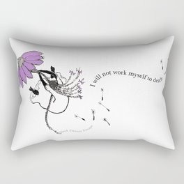 Coneflower Girl Rectangular Pillow