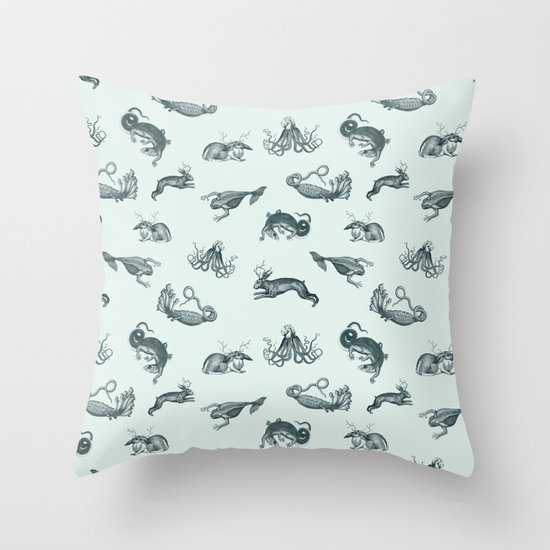 ephemera zoo Throw Pillow
