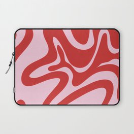 Retro Swirl Wrap in Red + Pink  Laptop Sleeve