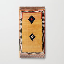 Qashqa’i Fars Southwest Persian Kilim Print Metal Print | Beautiful, Kilim, Bohemian, Persian, Area, Nature, Boho, Carpet, Graphicdesign, Ethnic 