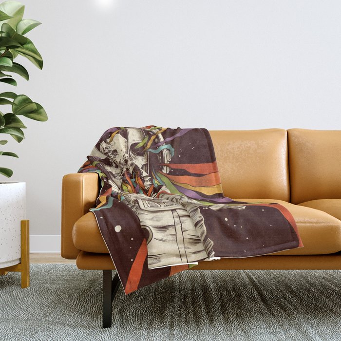 Life from The Darkest Existence Throw Blanket