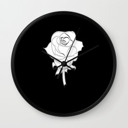 Beautiful rose as a flower Love Love Wall Clock