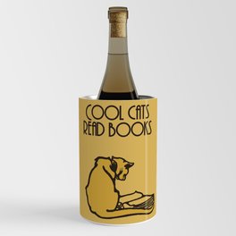Cool cats read books Wine Chiller