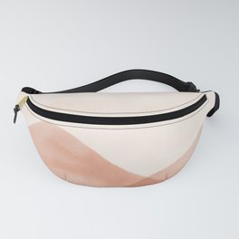 Warm watercolor abstract landscape Fanny Pack