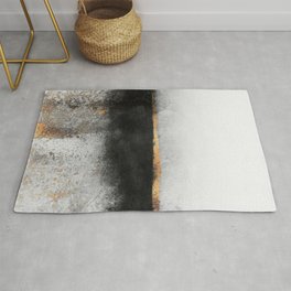 Soot And Gold Area & Throw Rug
