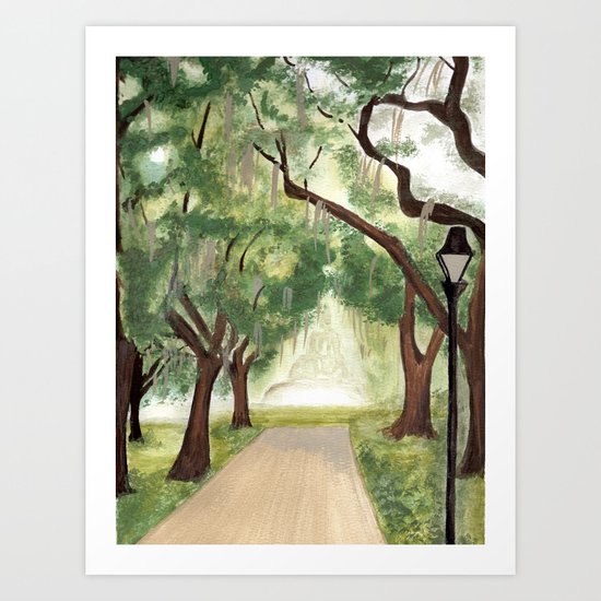 Forsyth Park Art Print