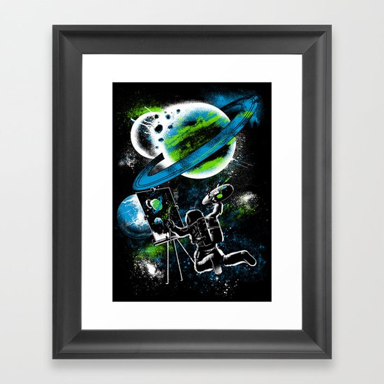 space Painting Framed Art Print