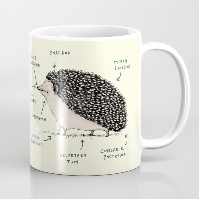 Anatomy of a Hedgehog Coffee Mug