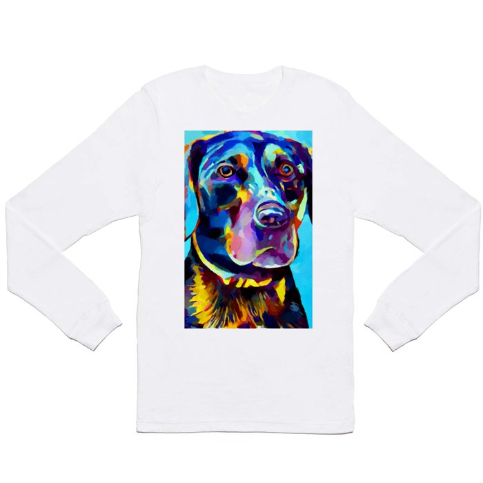 Black Labrador 4 Long Sleeve T Shirt