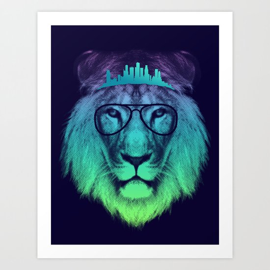 Kingdom Of The Lion (Colour Version) Art Print