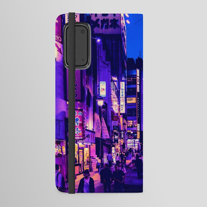 Tokyo Neon City Android Wallet Case