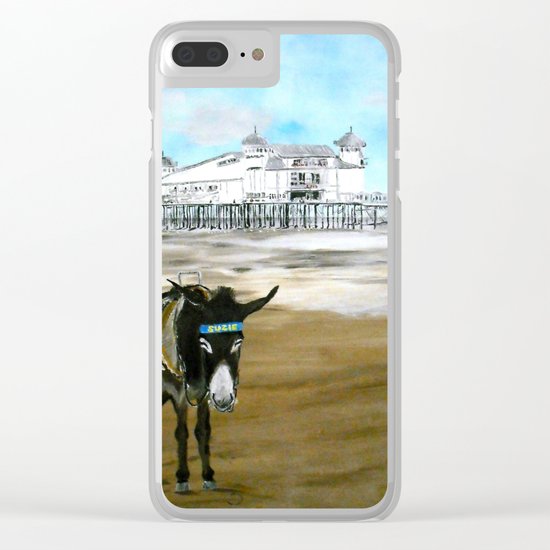 Seaside Donkey Clear iPhone Case