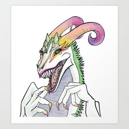 Fierce Dragon Art Print