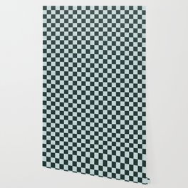 Checker Pattern in Pine Grove Blue + Wan Blue Colors (xii 2021) Wallpaper