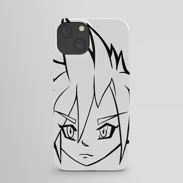 Cloud Fantasy Head Lineart iPhone Case