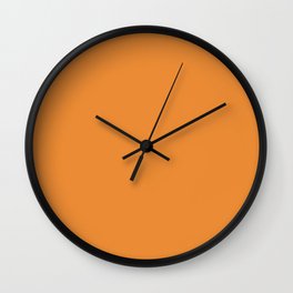 Goblin Eyes Orange Wall Clock