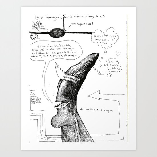 Whaledude Art Print