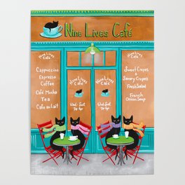 The Nine Lives Cat Cafe Poster