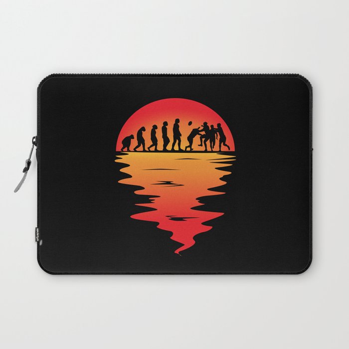 Rugby Ball Sport Player Sunhine Evolution Rugby Team Laptop Sleeve