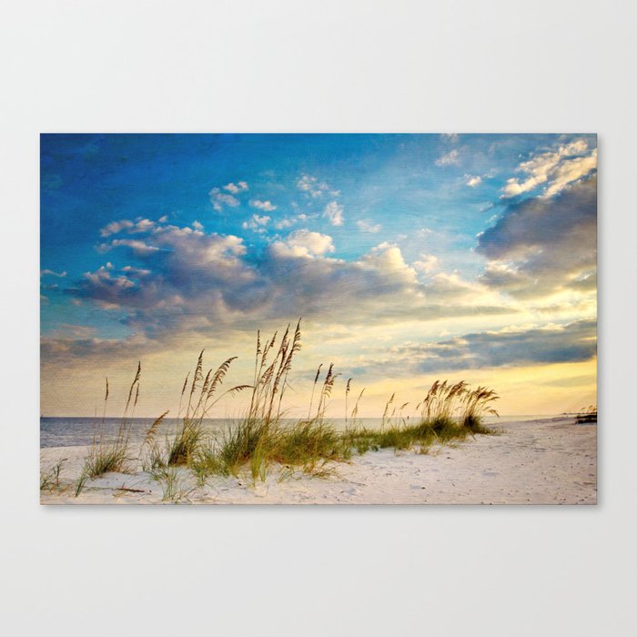 Sea Oats Beach Sunset Canvas Print