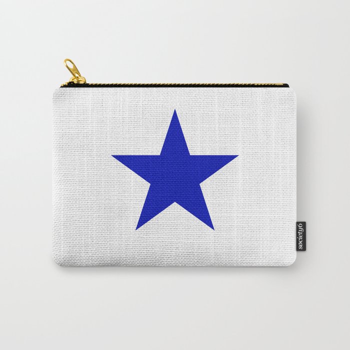BLUE STAR WITH WHITE SHADOW. Carry-All Pouch