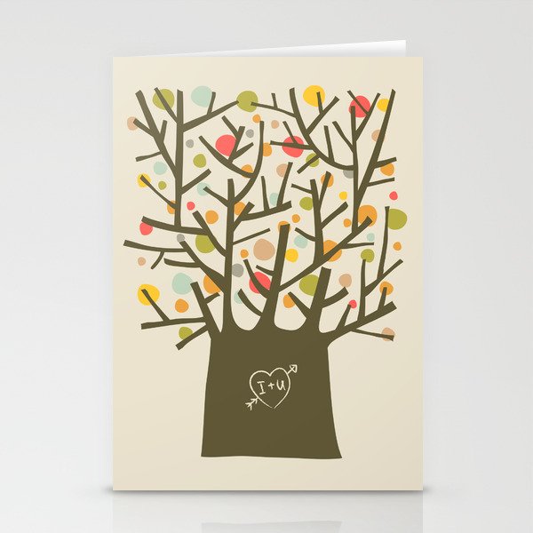 The "I love you" tree Stationery Cards