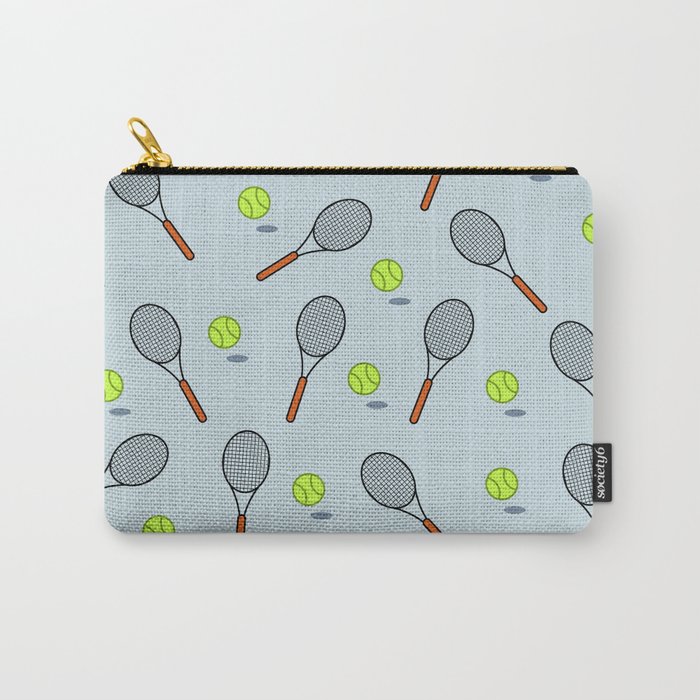 Tennis pattern Carry-All Pouch