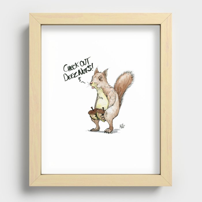 A Sassy Squirrel Recessed Framed Print