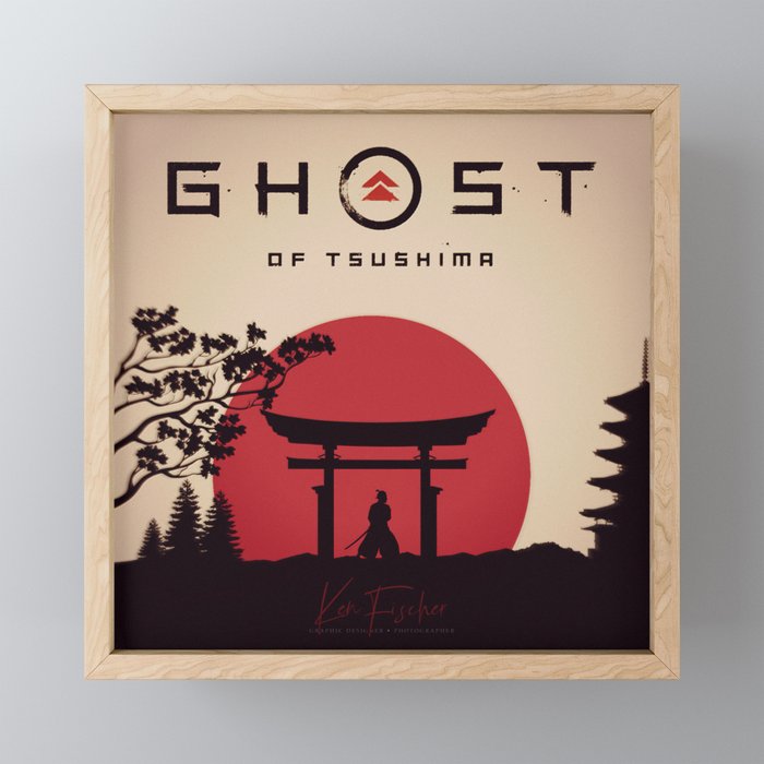 Ghost Of Tsushima: The Last Samurai Framed Mini Art Print