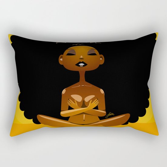 Spiritual AfroGirl Rectangular Pillow