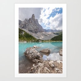 Sorapis lake - Italy Art Print
