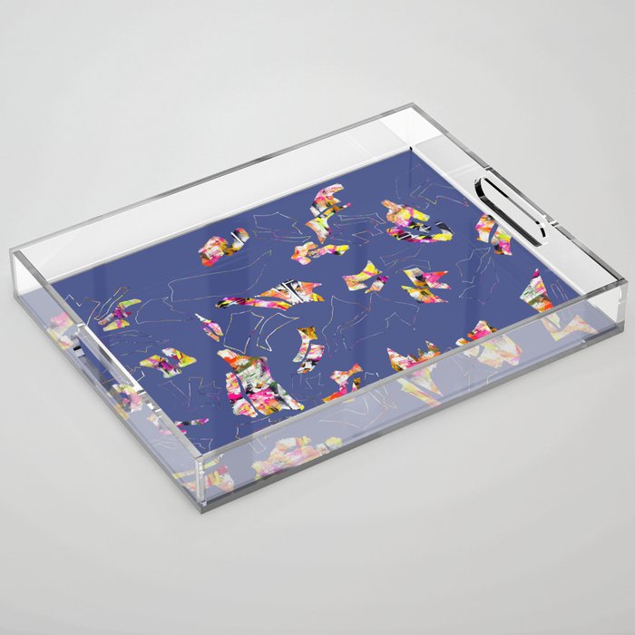 Very Peri Jigsaw Art Acrylic Tray