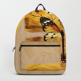 Gold and copper butterfly Backpack