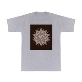 Warm Mocha Coffee Mandala T Shirt | Neutral, Aliens, Relaxing, Offwhite, Wholesome, Brown, Adaptable, Balloons, Beige, Digital 