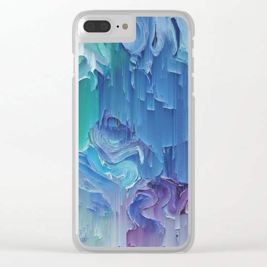 Delicate Deconstruction Clear iPhone Case
