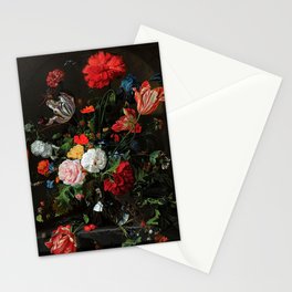 Still Life With Flowers By Jan Davidsz. de Heem Stationery Card